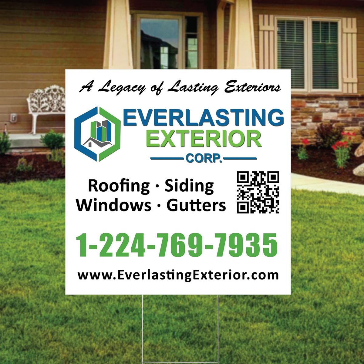 Contractor Yard Sign Printing included with Contractor Website Design and Development