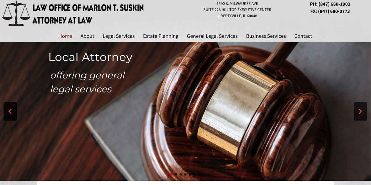 Attorney Legal Website Design Libertyville