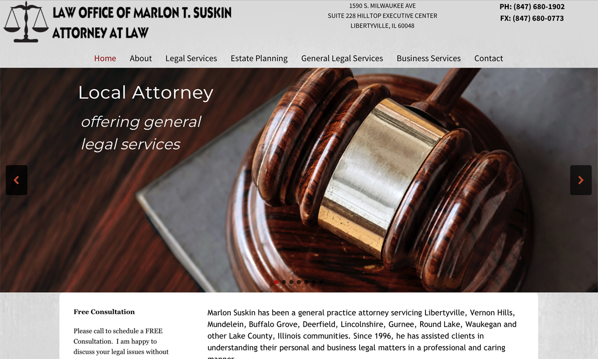 Attorney Website Design Libertyville