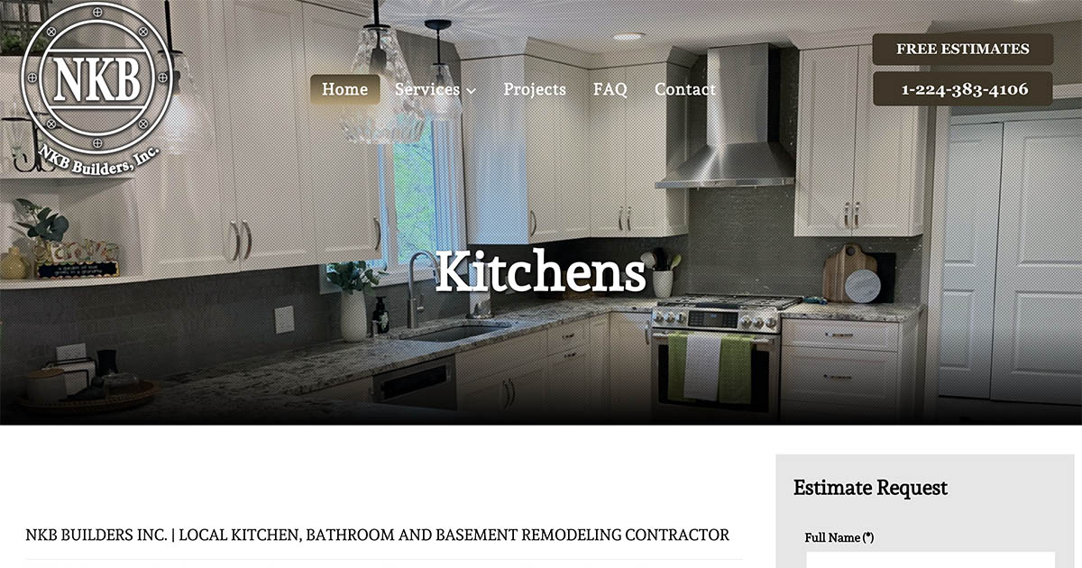 Contractor Website Developer by local Web Designer in Mount Prospect