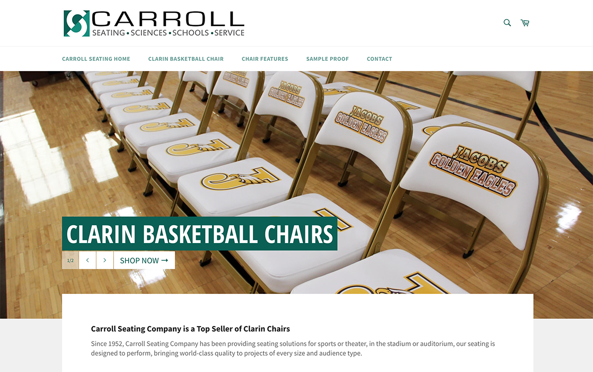 Local Shopify eCommerce Website Development for Seating Company in Elk Grove Village