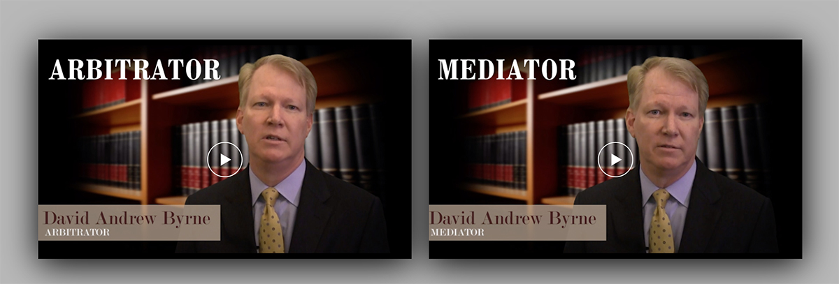 Website Design Development and Video Production and Streaming for Law Firm Arbitrator Mediator Florida Illinois